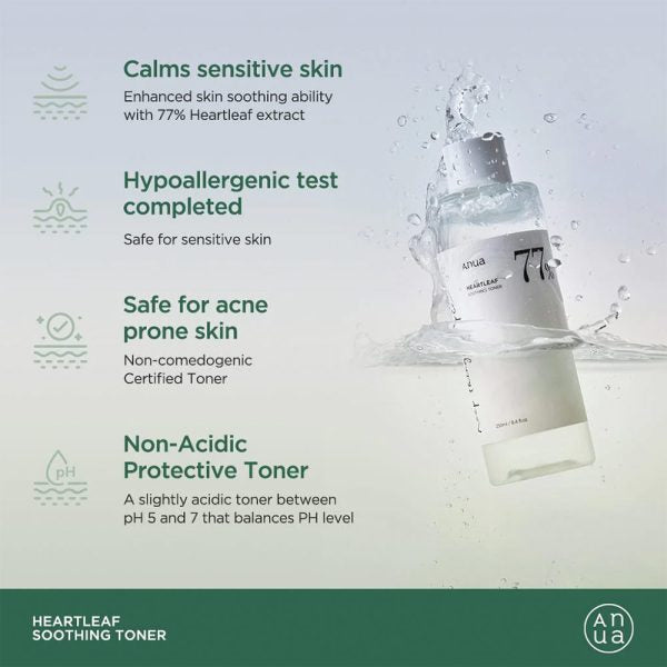 Anua Heartleaf 77% Soothing Toner – 250ml