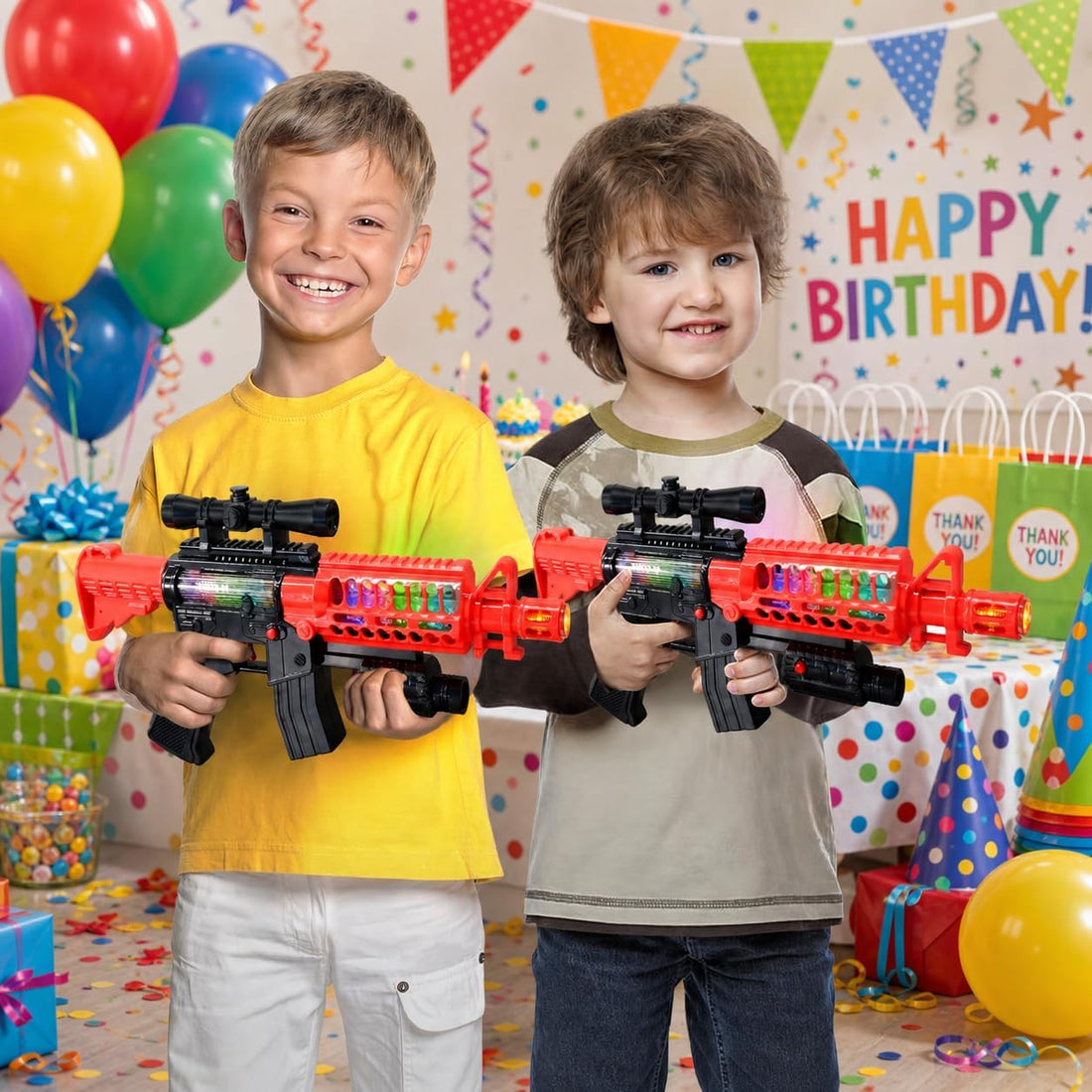 ArtCreativity Toy Rifle Vibrating Toy Guns for Boys
